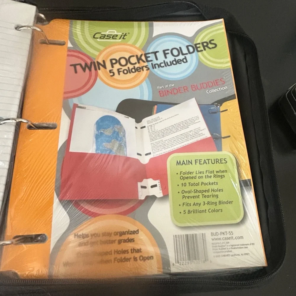 Case It Zipper Binder. NWOT
